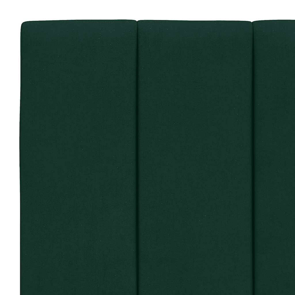 seng med madras Hanko 90x200 cm velour mørkegrøn