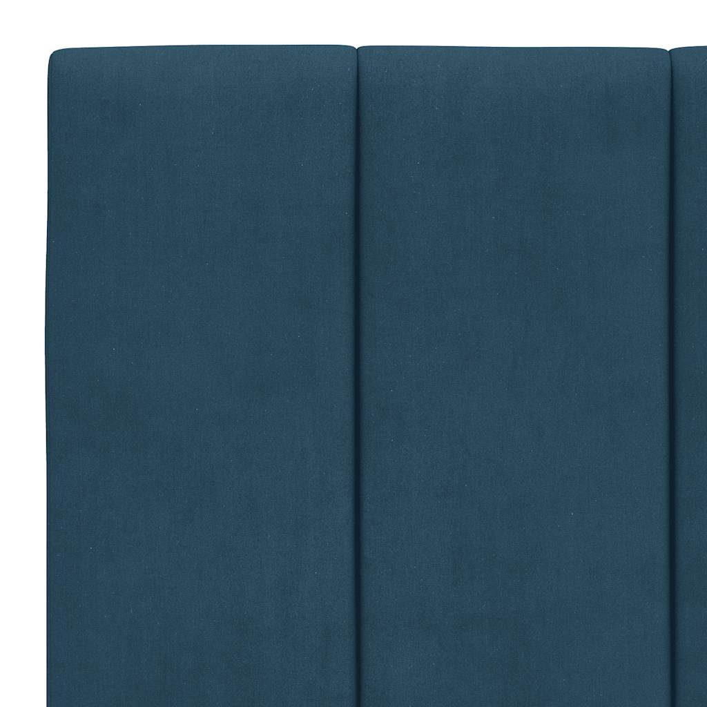 seng med madras Hanko 100x200 cm velour blå