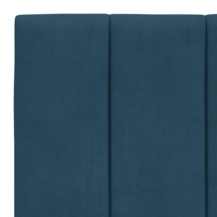 seng med madras Hanko 100x200 cm velour blå