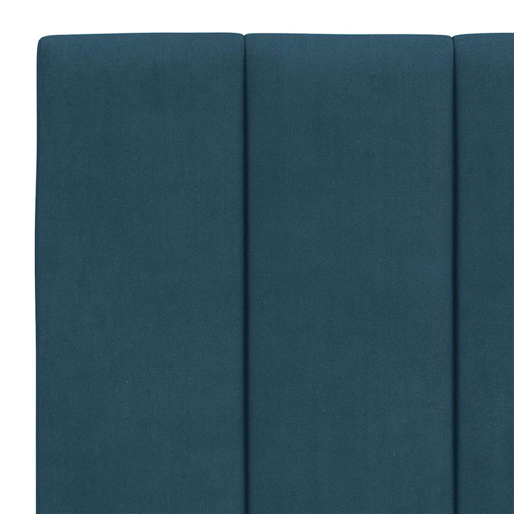 seng med madras Hanko 120x200 cm velour blå
