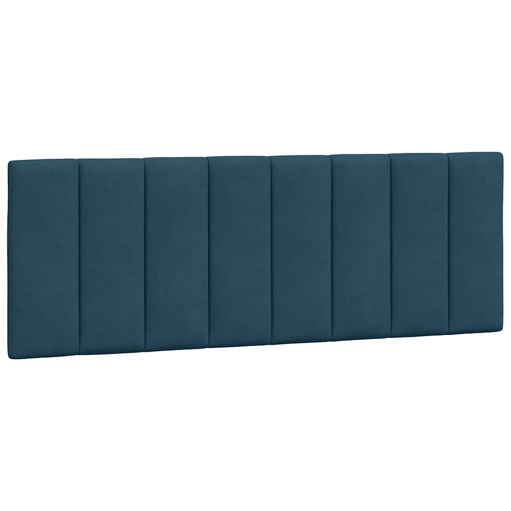 seng med madras Hanko 140x190 cm velour blå