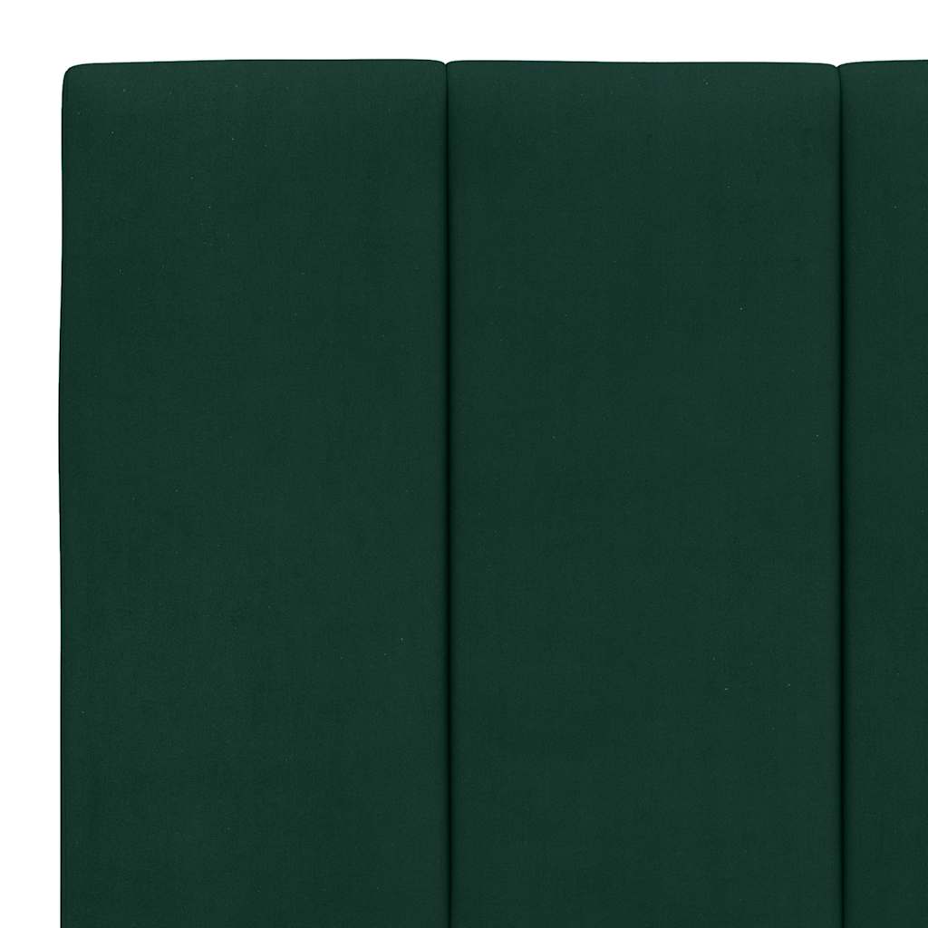 seng med madras Hanko 160x200 cm velour mørkegrøn