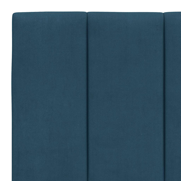 seng med madras Hanko 160x200 cm velour blå