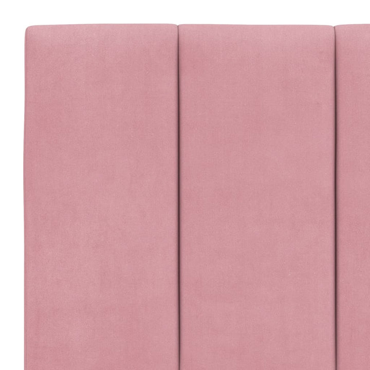 seng med madras Hanko 160x200 cm velour lyserød