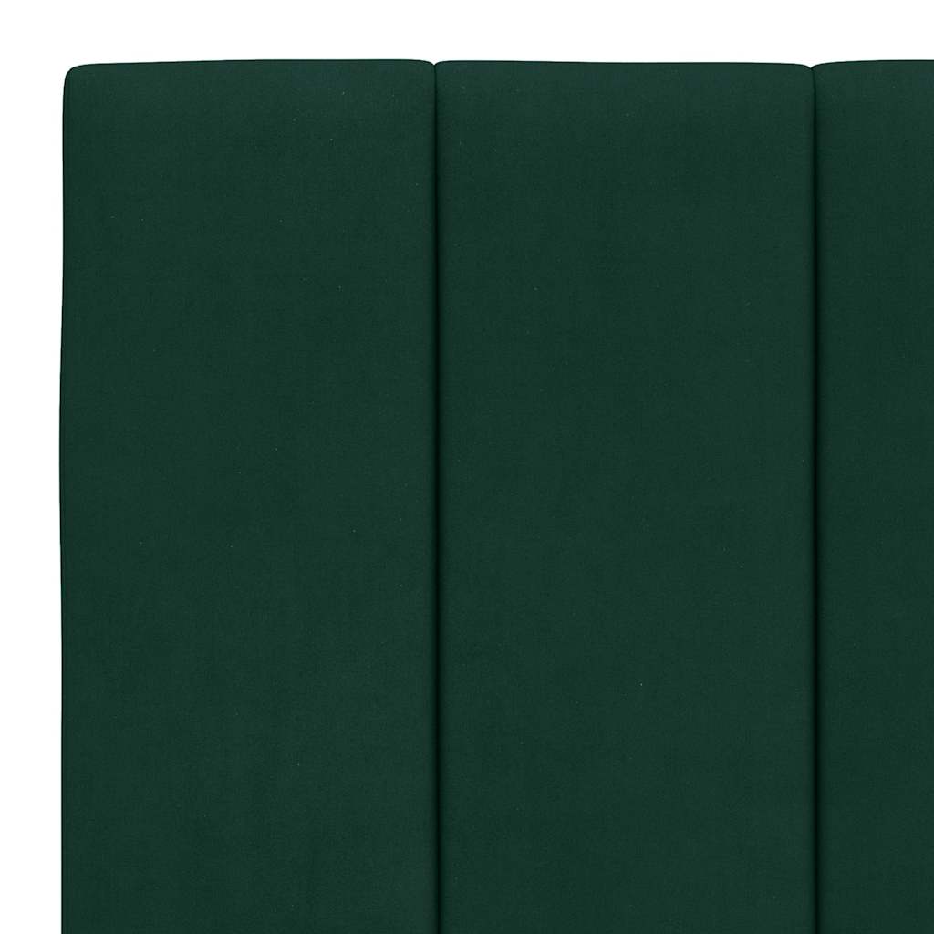 seng med madras Hanko 180x200 cm velour mørkegrøn