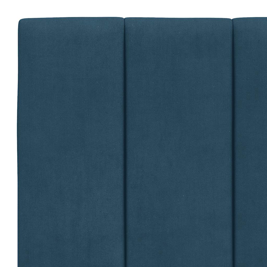 seng med madras Hanko 180x200 cm velour blå