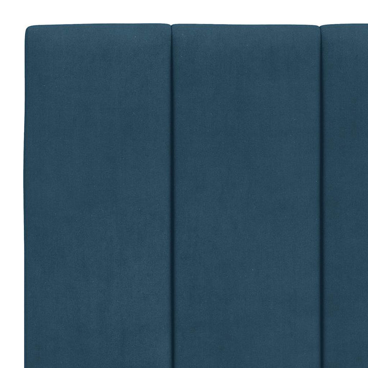 seng med madras Hanko 180x200 cm velour blå