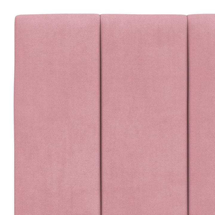 seng med madras Hanko 180x200 cm velour lyserød