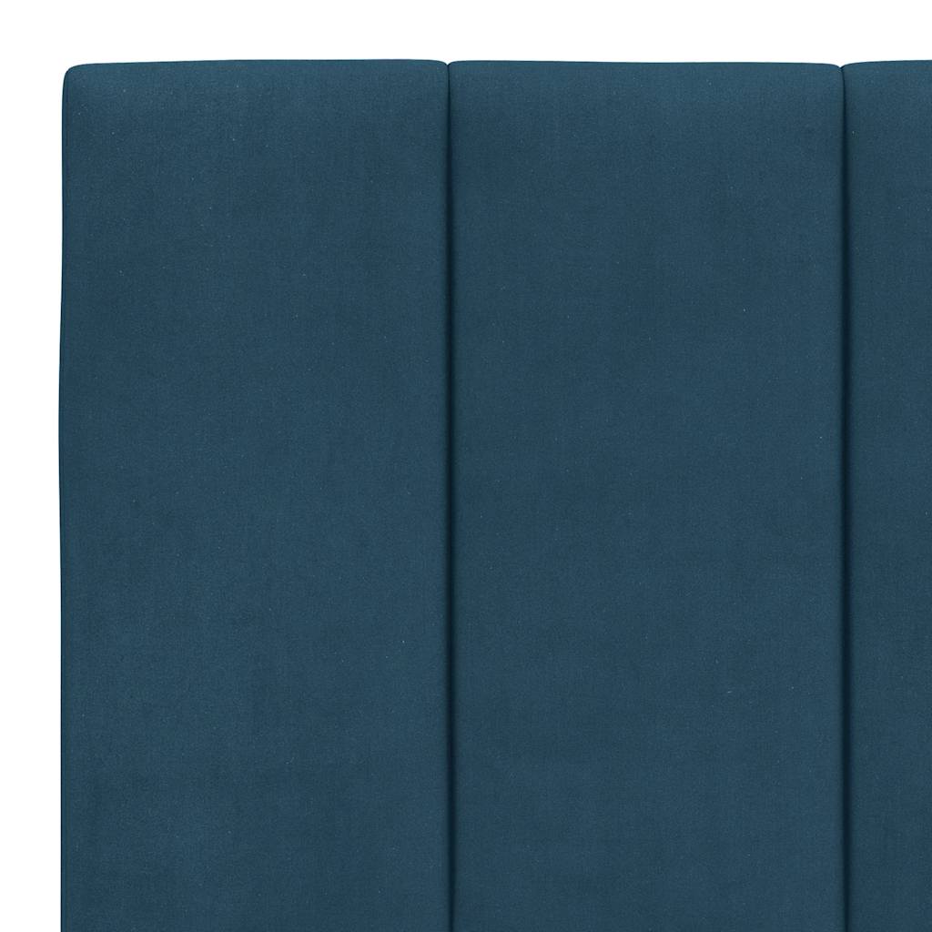 seng med madras Hanko 200x200 cm velour blå