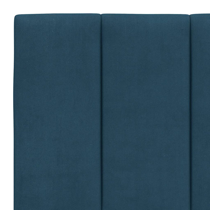 seng med madras Hanko 200x200 cm velour blå