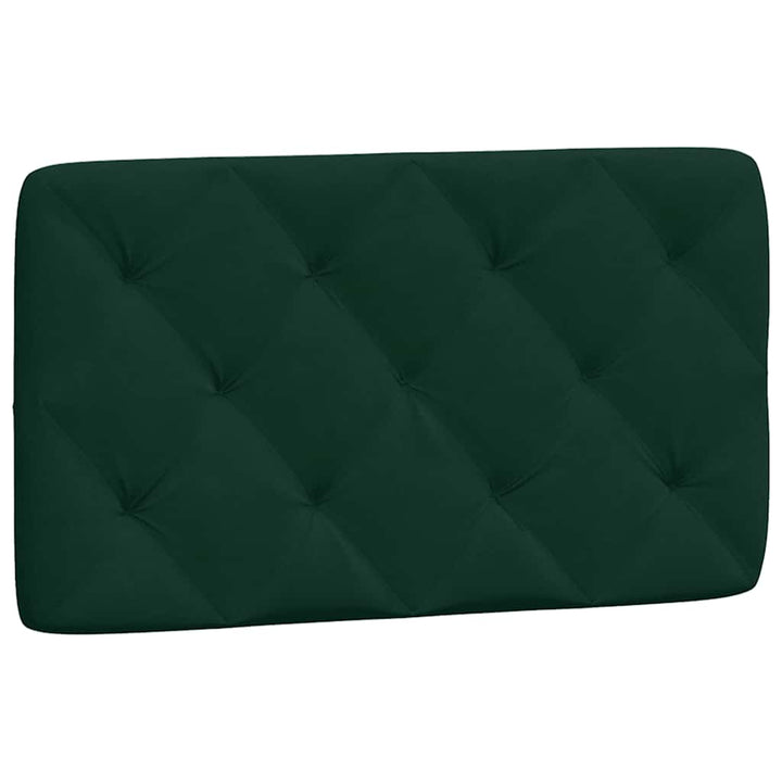 seng med madras 80x200 cm velour mørkegrøn