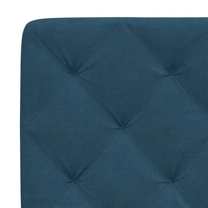 seng med madras 80x200 cm velour blå