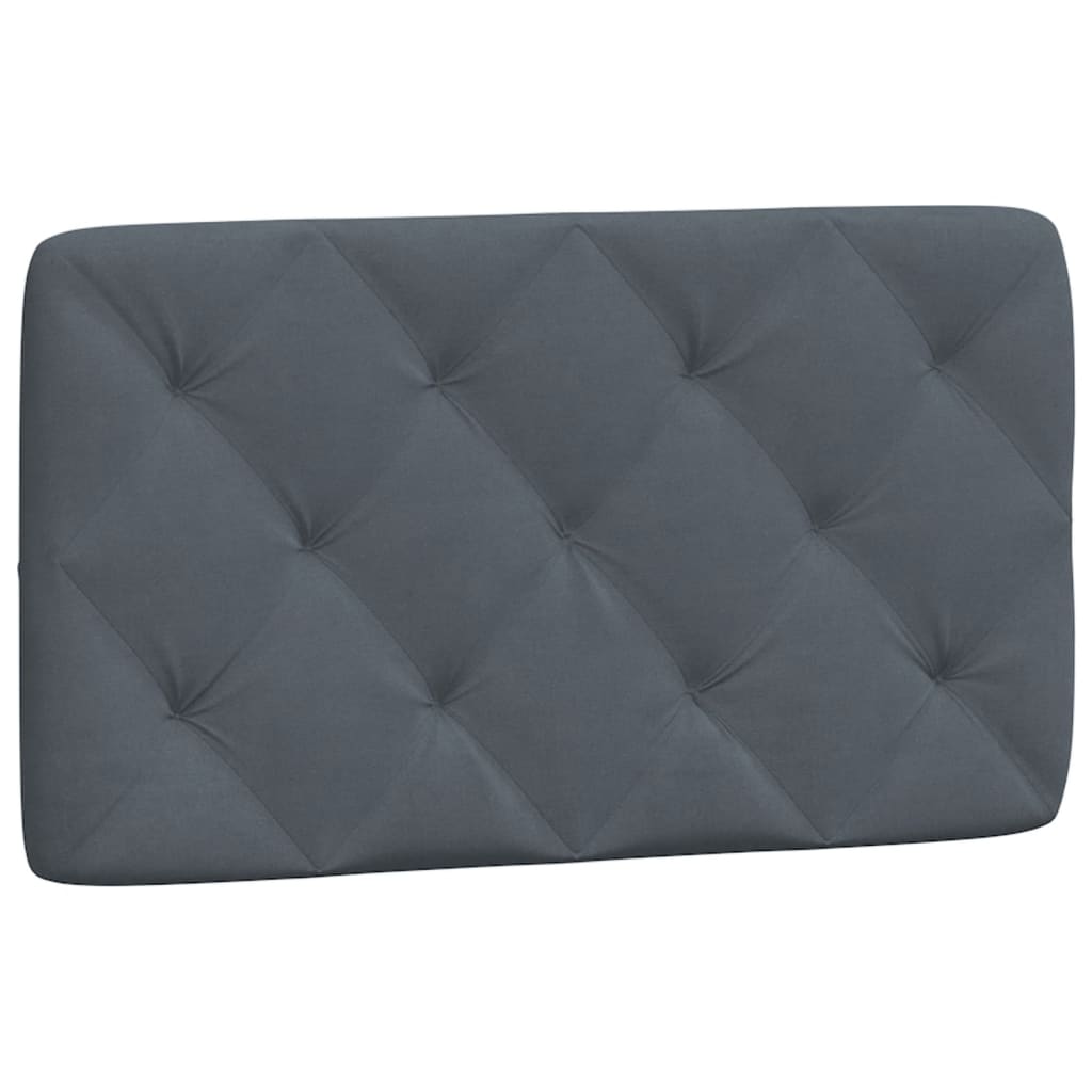 seng med madras 90x200 cm velour mørkegrå