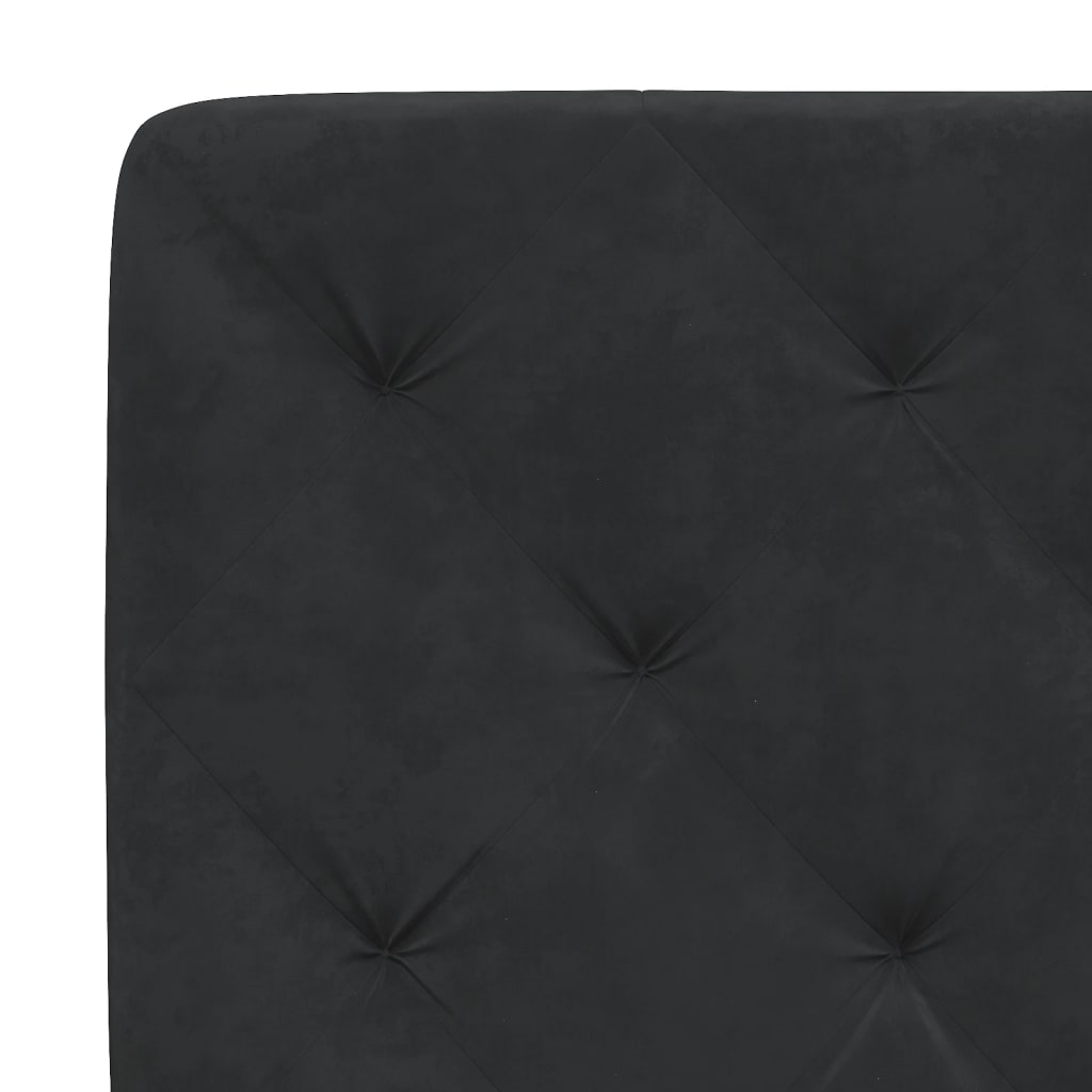 seng med madras 90x200 cm velour sort