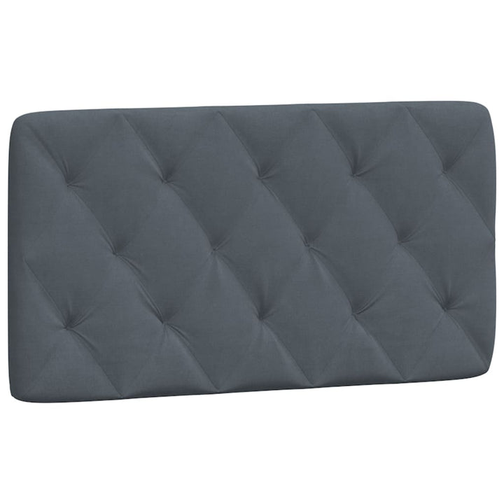seng med madras 100x200 cm velour mørkegrå