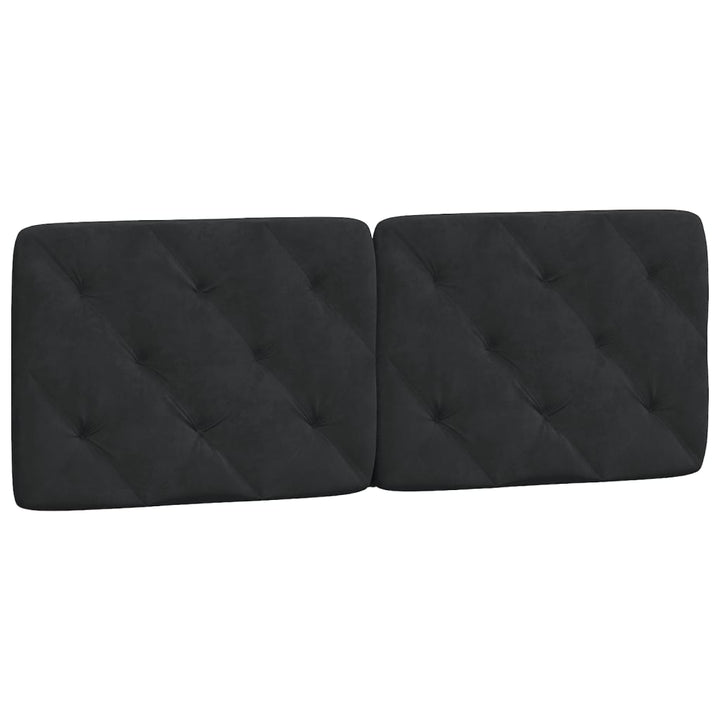 seng med madras 120x200 cm velour sort
