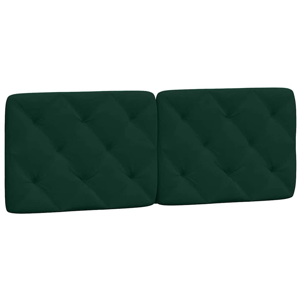 seng med madras 140x190 cm velour mørkegrøn
