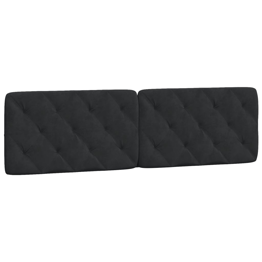 seng med madras 180x200 cm velour sort