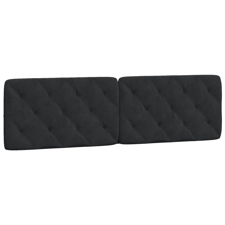 seng med madras 180x200 cm velour sort