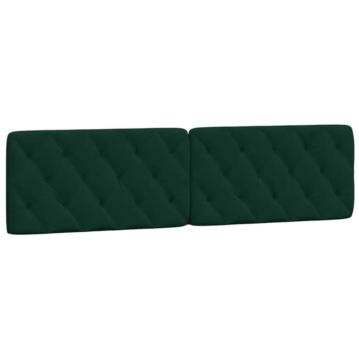 seng med madras 200x200 cm velour mørkegrøn