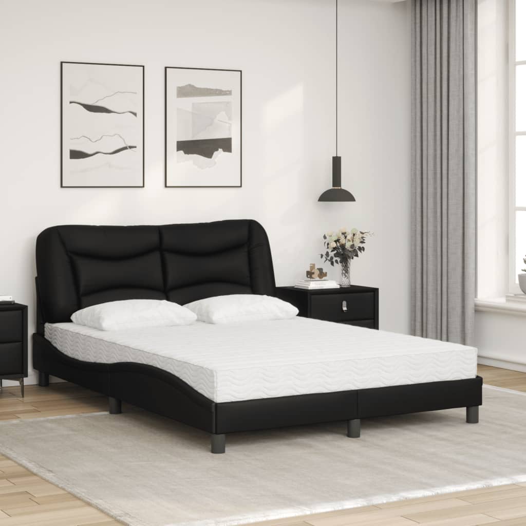 seng med madras Hvar 120x200 cm kunstlæder sort