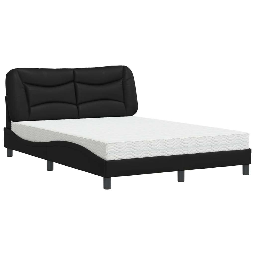 seng med madras Hvar 140x190 cm kunstlæder sort