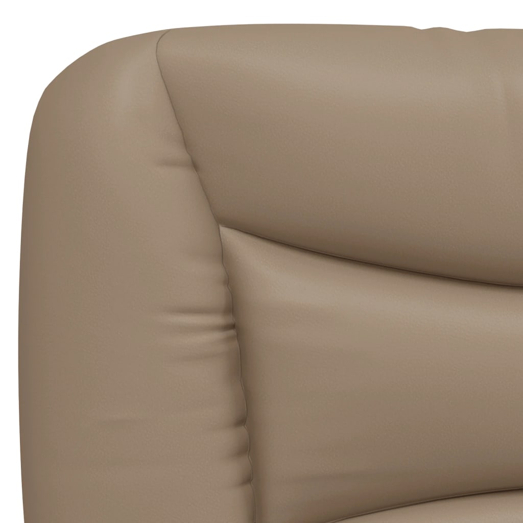 seng med madras Hvar 200x200 cm kunstlæder cappuccinofarvet