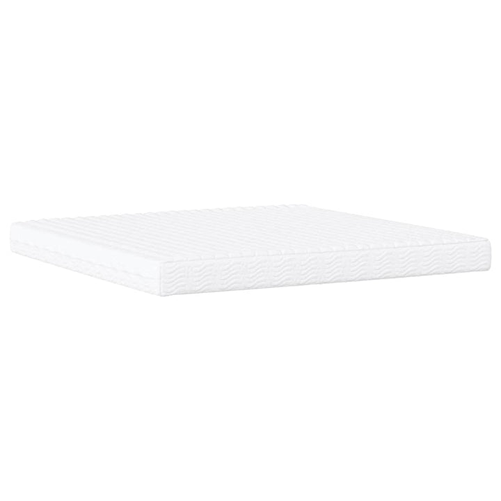 seng med madras Hvar 200x200 cm kunstlæder cappuccinofarvet
