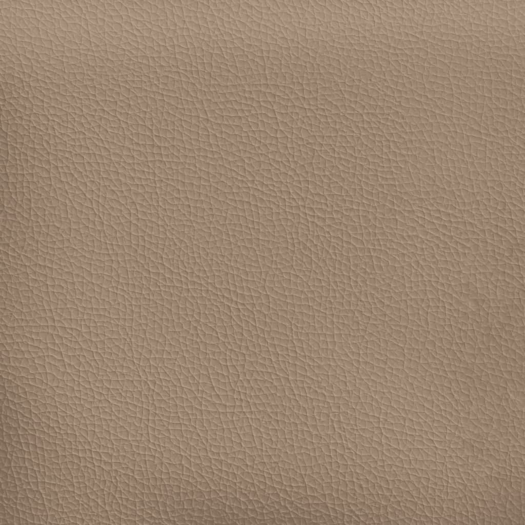 seng med madras Hvar 200x200 cm kunstlæder cappuccinofarvet
