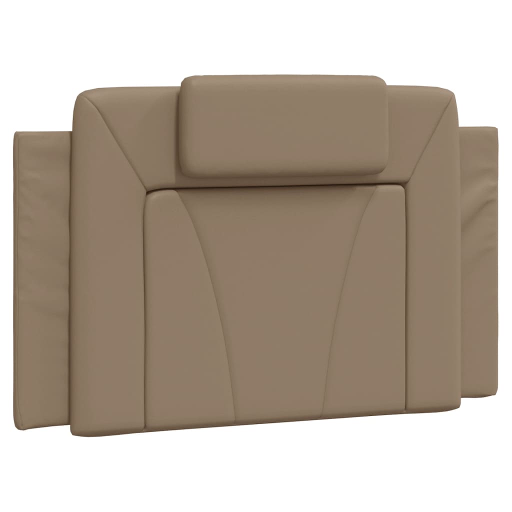 seng Viana med madras 80x200 cm kunstlæder cappuccinofarvet