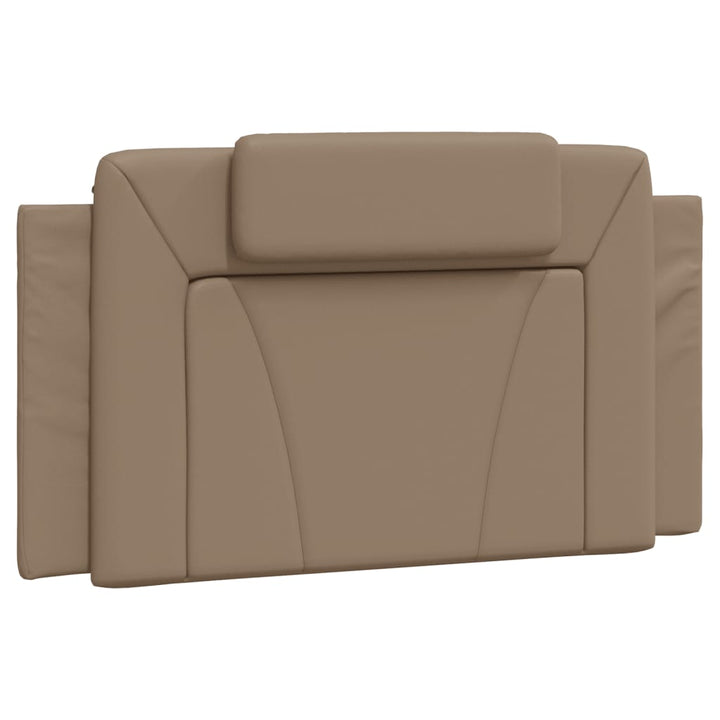 seng Viana med madras 100x200 cm kunstlæder cappuccinofarvet