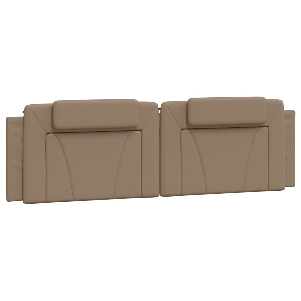 seng Viana med madras 180x200 cm kunstlæder cappuccinofarvet