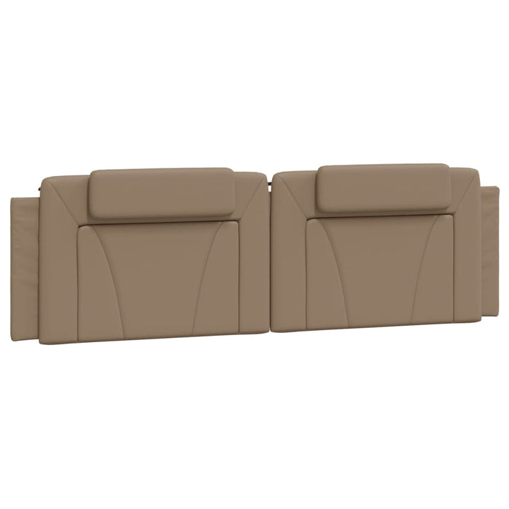 seng Viana med madras 180x200 cm kunstlæder cappuccinofarvet