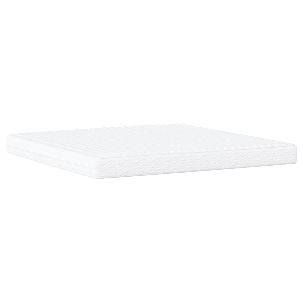 seng Viana med madras 200x200 cm kunstlæder sort og hvid