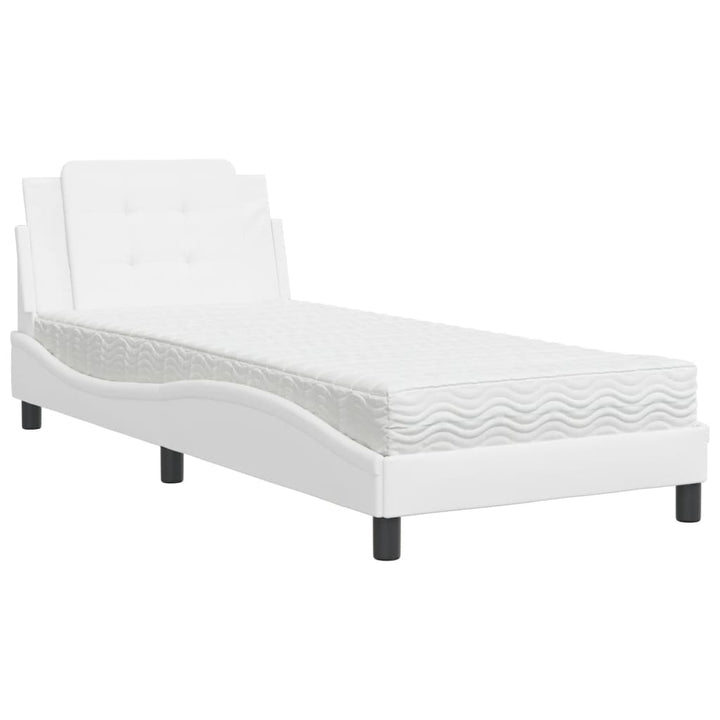 sengeramme uden madras Zadar 80x200 cm kunstlæder hvid