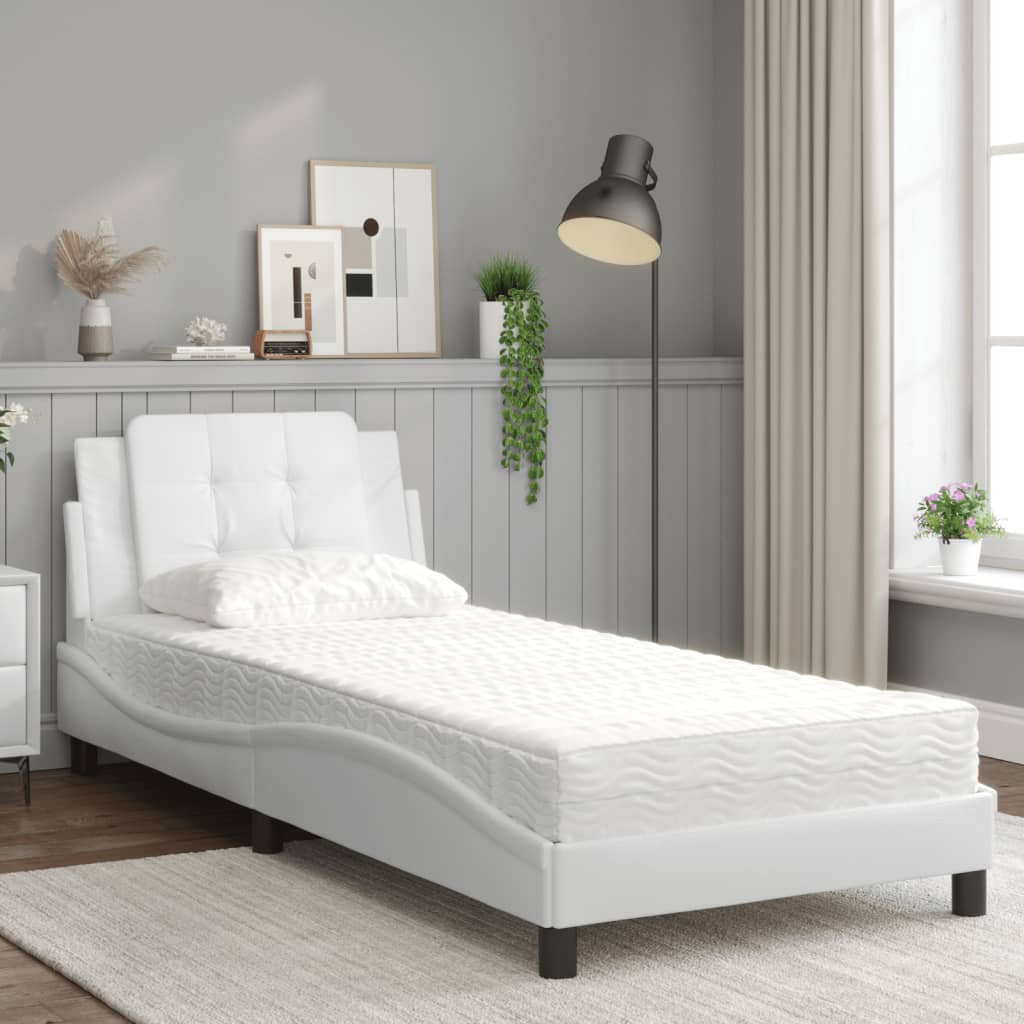 sengeramme uden madras Zadar 80x200 cm kunstlæder hvid