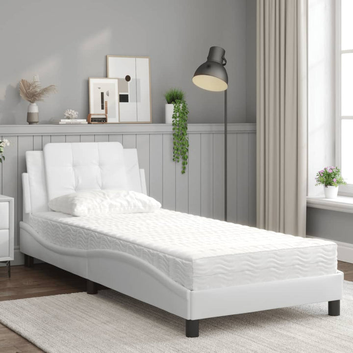 sengeramme uden madras Zadar 80x200 cm kunstlæder hvid