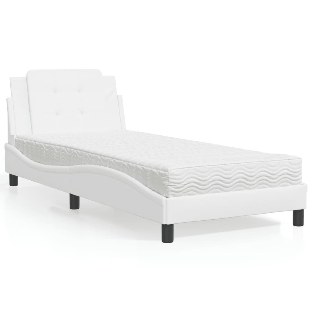 sengeramme uden madras Zadar 80x200 cm kunstlæder hvid