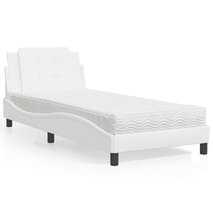 sengeramme uden madras Zadar 80x200 cm kunstlæder hvid