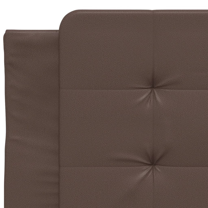 sengeramme uden madras Zadar 80x200 cm kunstlæder brun