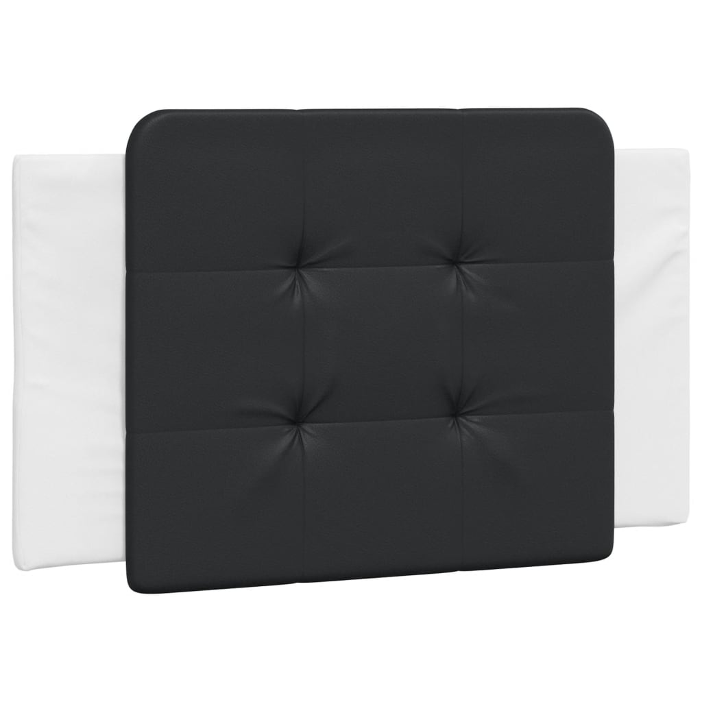 sengeramme uden madras Zadar 80x200 cm kunstlæder sort og hvid