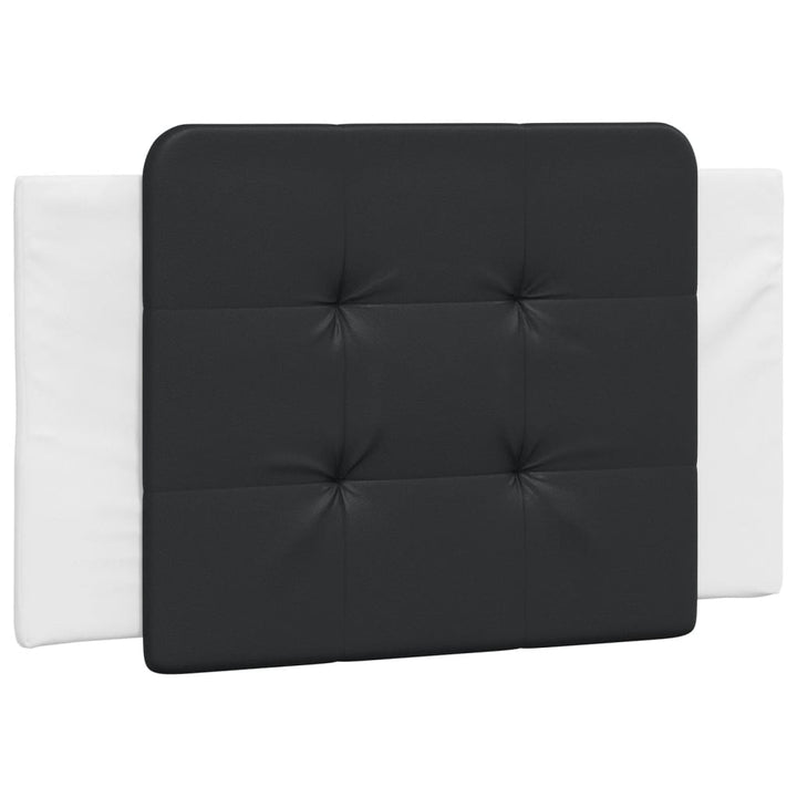 sengeramme uden madras Zadar 80x200 cm kunstlæder sort og hvid