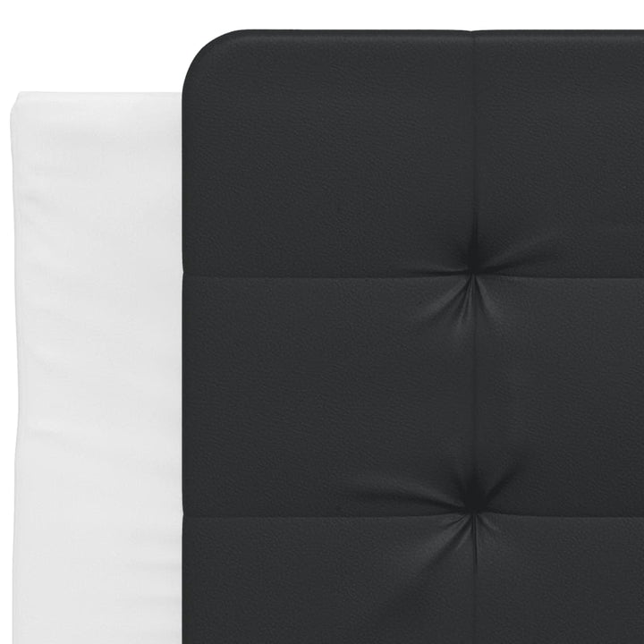 sengeramme uden madras Zadar 100x200 cm kunstlæder hvid og sort