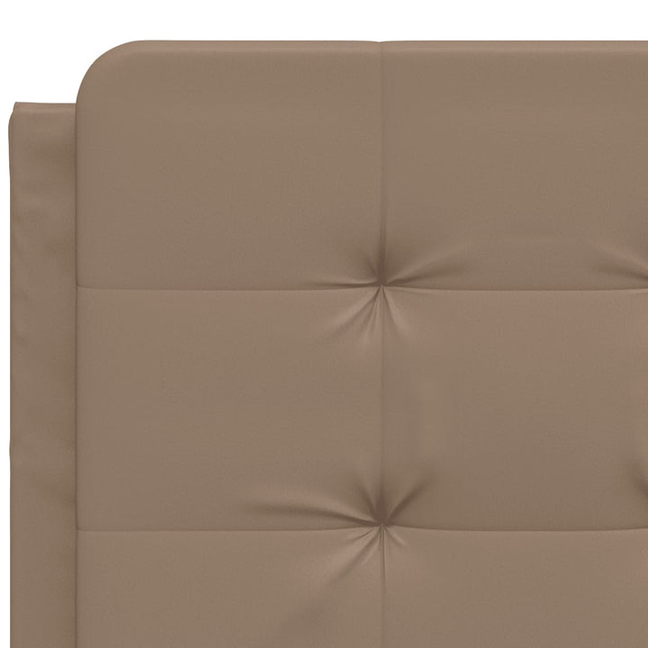 sengeramme uden madras Zadar 120x200 cm kunstlæder cappuccinofarvet