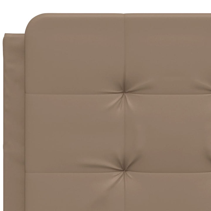 sengeramme uden madras Zadar 140x190 cm kunstlæder cappuccinofarvet