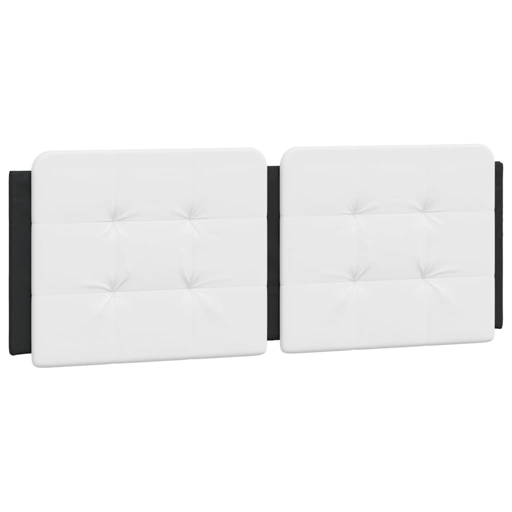 sengeramme uden madras Zadar 140x190 cm kunstlæder sort og hvid