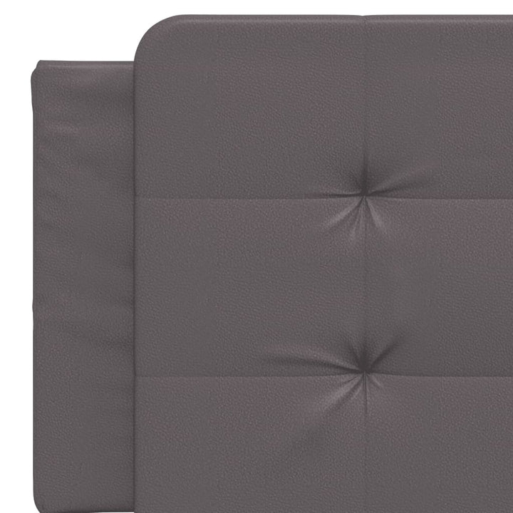 seng med madras Zadar 160x200 cm kunstlæder grå