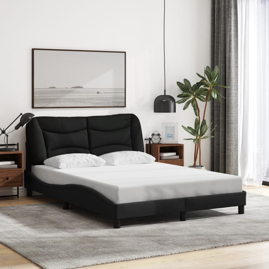sengeramme med LED uden madras Hvar 120x200 cm stof sort