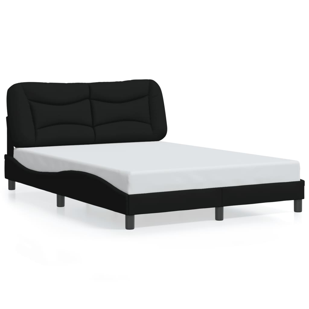 sengeramme med LED uden madras Hvar 120x200 cm stof sort