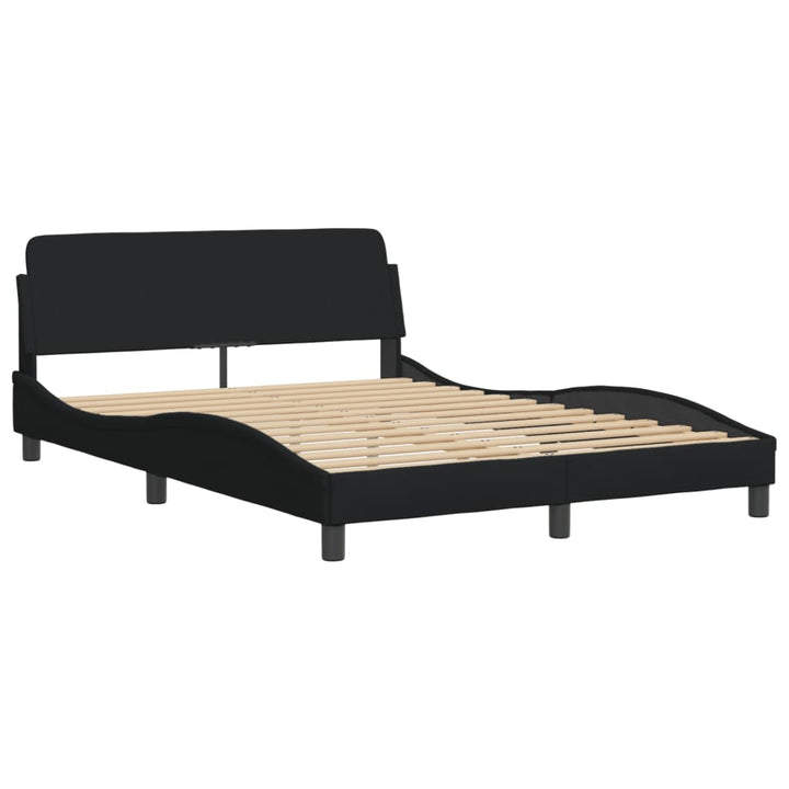 sengeramme med LED uden madras Hvar 120x200 cm stof sort